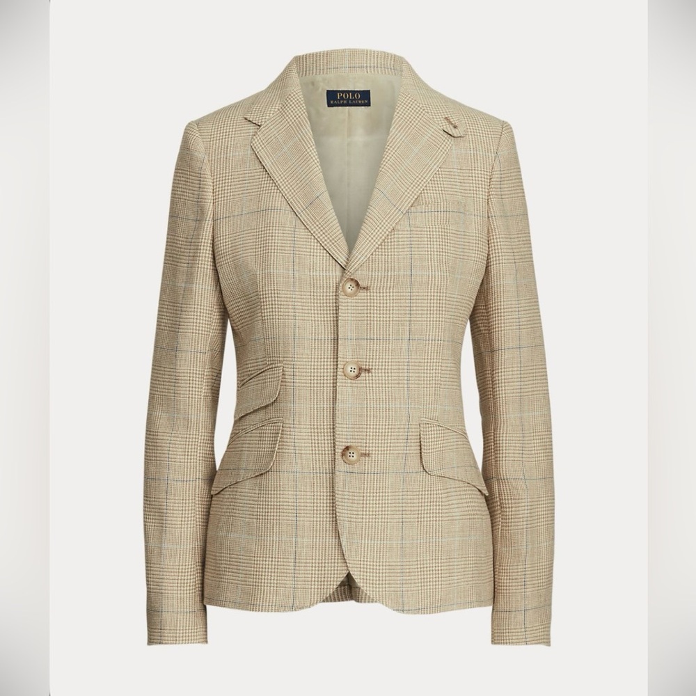 2 Piece set Ralph Lauren Women's Tan Blazer and Trousers